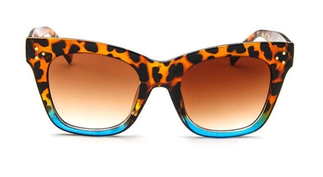 Leopard Vintage Cat Eye Sunglasses