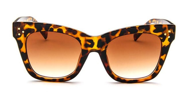 Leopard Vintage Cat Eye Sunglasses