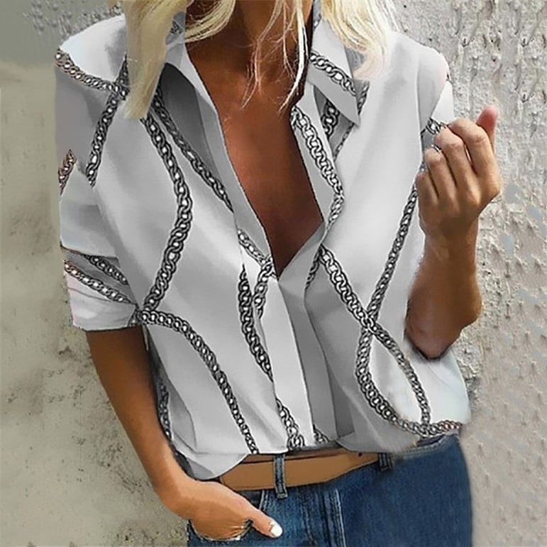 Casual Bohemia Dot Print Blouse