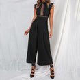 Elegant Backless Ruffled Sleeveless Jumpsuit