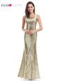 Elegant Pretty Mermaid Sequined Evening Dress