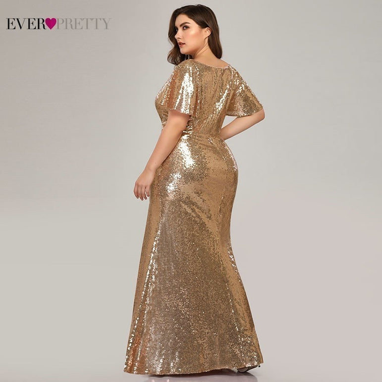 Elegant Pretty Mermaid Sequined Evening Dress