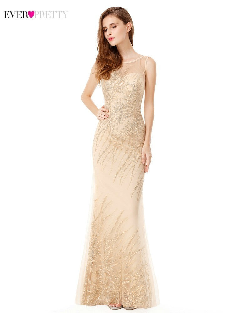 Elegant Pretty Mermaid Sequined Evening Dress