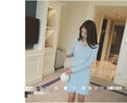 Elegant Long Sleeve Sweater Style Slim Dress