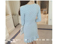 Elegant Long Sleeve Sweater Style Slim Dress