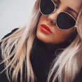 Metal Frame Vintage Cat Eye Sunglasses