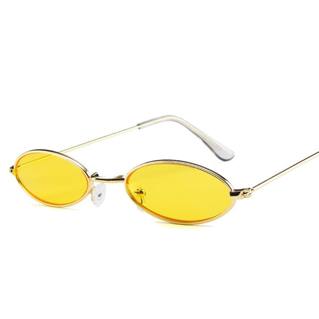 Retro Metal Frame Vintage Oval Sunglasses