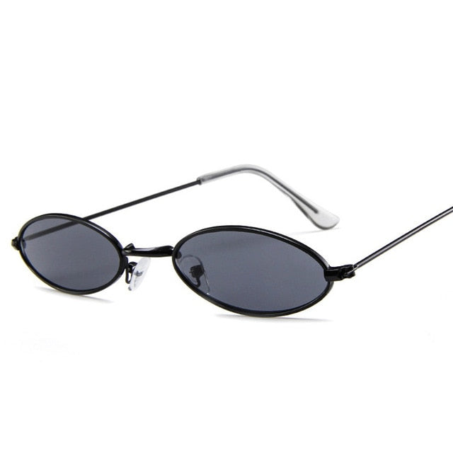 Retro Metal Frame Vintage Oval Sunglasses