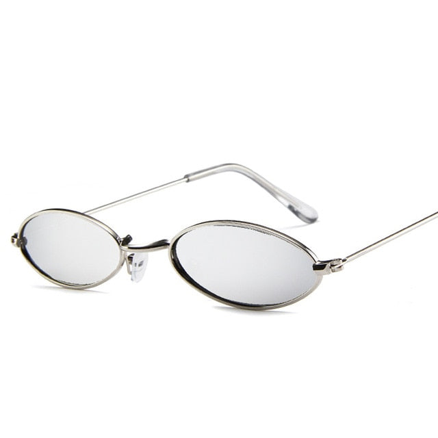 Retro Metal Frame Vintage Oval Sunglasses