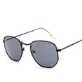 Square Polygon Clear Vintage Metal Sunglasses