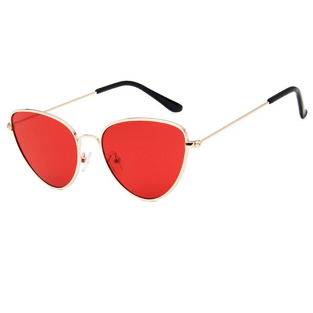 Metal Frame Vintage Cat Eye Sunglasses