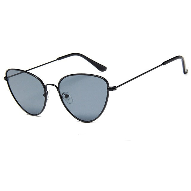 Metal Frame Vintage Cat Eye Sunglasses