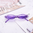 Retro Cat Eye Clear Lens Oval Sunglasses