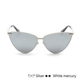 Cat Eye Retro Vintage Mirror Women Sun Glasses