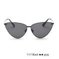 Cat Eye Retro Vintage Mirror Women Sun Glasses
