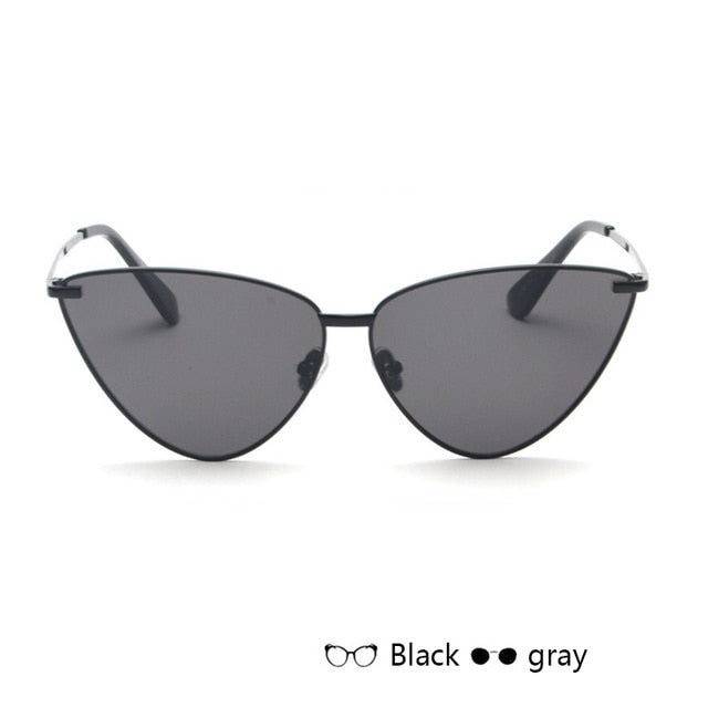 Cat Eye Retro Vintage Mirror Women Sun Glasses