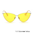 Cat Eye Retro Vintage Mirror Women Sun Glasses