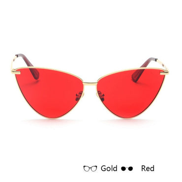 Cat Eye Retro Vintage Mirror Women Sun Glasses