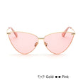 Cat Eye Retro Vintage Mirror Women Sun Glasses