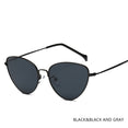 Cat Eye Retro Vintage Mirror Women Sun Glasses