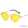 Cat Eye Retro Vintage Mirror Women Sun Glasses