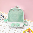 Cute Bow Transparent Women Backpack