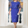 Elegant Lace Women Evening Party Dress