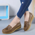 Leather Breathable Ballerina Ladies Shoes