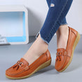 Leather Breathable Ballerina Ladies Shoes