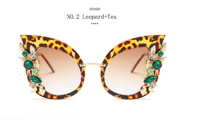 Luxury Cat Eye Diamond Sunglasses