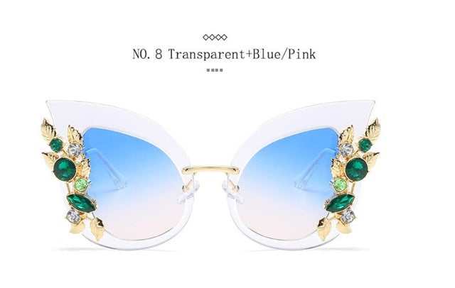 Luxury Cat Eye Diamond Sunglasses