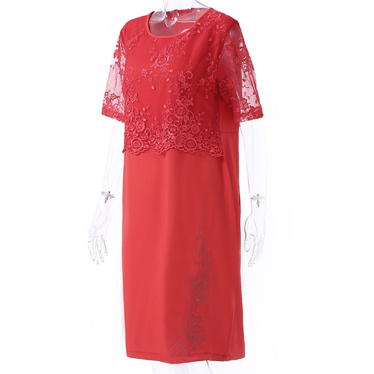 Elegant Lace Women Evening Party Dress