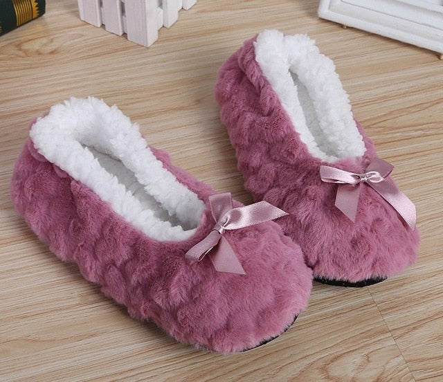 New Cute Indoor Home Warm Soft Plush Slippers