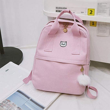 Canvas Kawaii Women Backpack