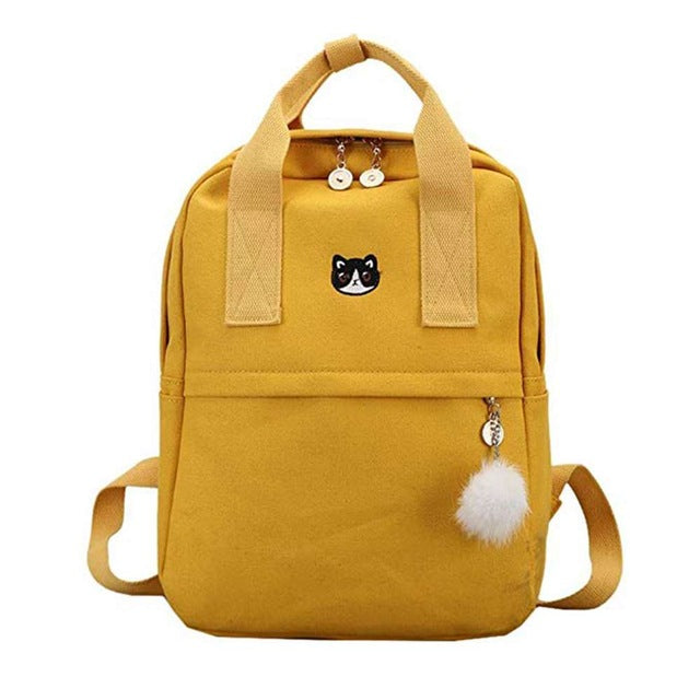 Canvas Kawaii Women Backpack