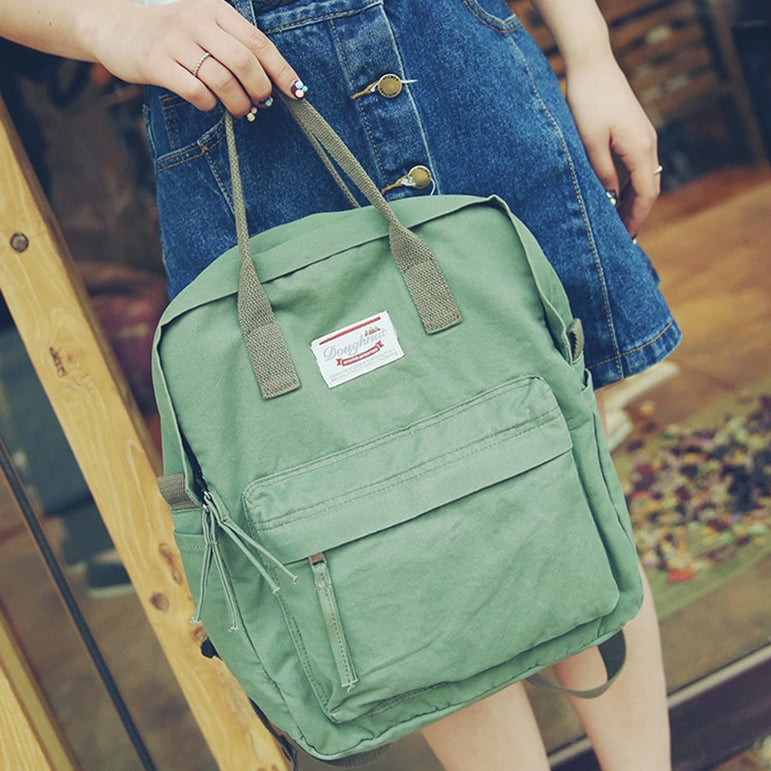 Casual Canvas Shoulder Women Backpack