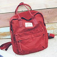 Casual Canvas Shoulder Women Backpack