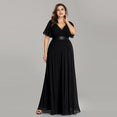 Elegant A line Chiffon Long Evening Dresses