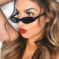 Retro Cat Eye Clear Lens Oval Sunglasses