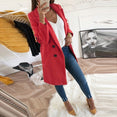 Long Sleeve Women Winter Woollen Coat Blazer