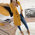 Long Sleeve Women Winter Woollen Coat Blazer