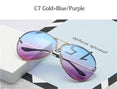 Luxury Pilot Silver Mirror Sunglasses