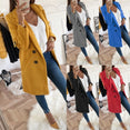 Long Sleeve Women Winter Woollen Coat Blazer