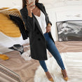 Long Sleeve Women Winter Woollen Coat Blazer