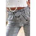 Casual Fashion Women England plaid pants