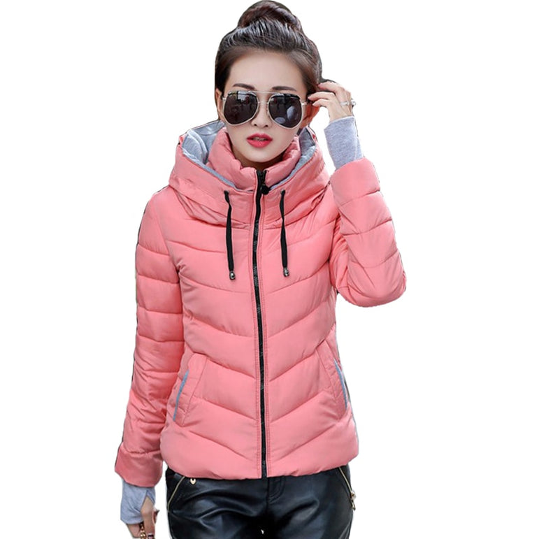 Short Cotton padded women Winter jacket