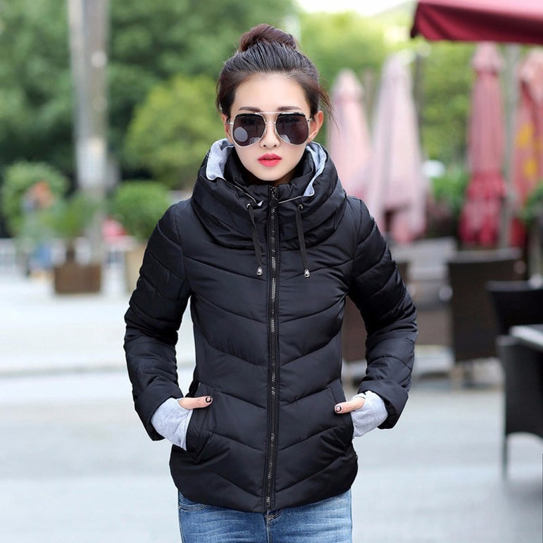 Short Cotton padded women Winter jacket