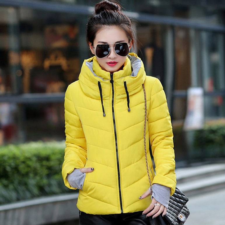 Short Cotton padded women Winter jacket