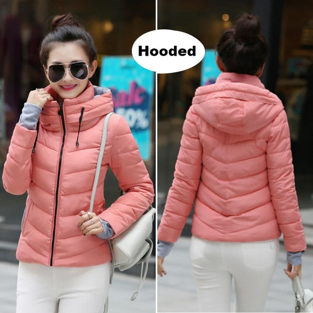 Short Cotton padded women Winter jacket