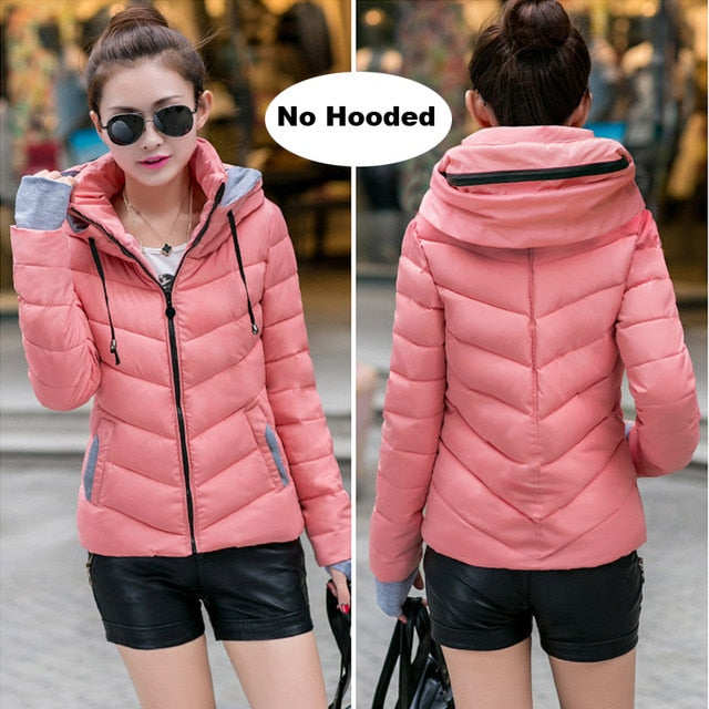 Short Cotton padded women Winter jacket